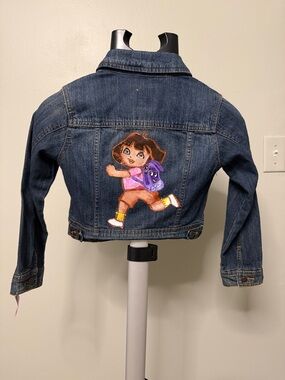 Kids Denim Hand Painted Jacket